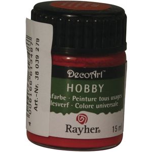 Wijnrode acrylverf/allesverf potje 15 ml hobby/knutselmateriaal