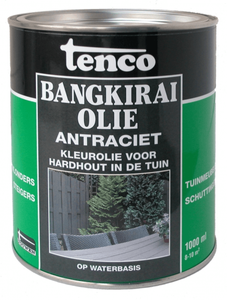 tenco bangkirai olie antraciet 2.5 ltr