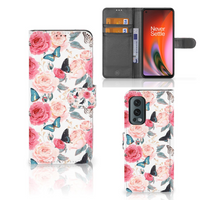 OnePlus Nord 2 5G Hoesje Butterfly Roses