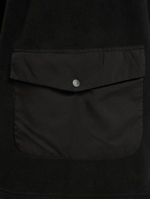 Urban Classics / trui Polar Fleece Pocket Crew in zwart