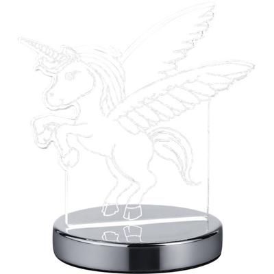 LED Tafellamp - Tafelverlichting - Trion Kiron - 7W - Aanpasbare Kleur - Rond - Mat Chroom - Aluminium LED Tafellamp - Tafelverlichting - Trion Kiron - 7W - Aanpasbare Kleur - Rond - Mat Chroom - Aluminium