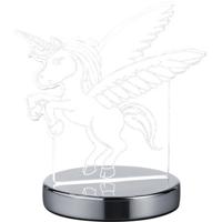 LED Tafellamp - Tafelverlichting - Trion Kiron - 7W - Aanpasbare Kleur - Rond - Mat Chroom - Aluminium