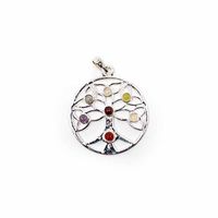 Tree of Life Hanger met Chakra Stenen - thumbnail