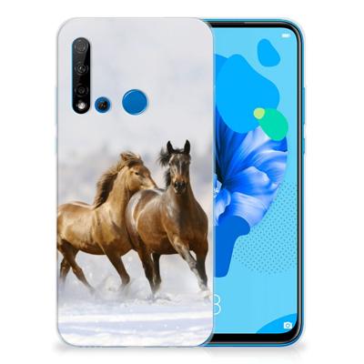 Huawei P20 Lite (2019) TPU Hoesje Paarden
