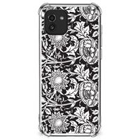 Samsung Galaxy A03 Case Black Flowers