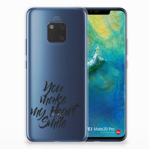 Huawei Mate 20 Pro Siliconen hoesje met naam Heart Smile