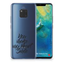 Huawei Mate 20 Pro Siliconen hoesje met naam Heart Smile - thumbnail