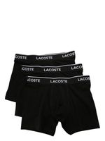 Lacoste boxers en coton à bande logo (lot de trois) - Noir