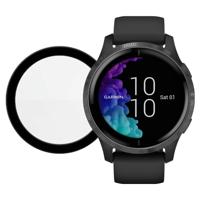 Garmin Venu Zwart + PanzerGlass Garmin Venu Screenprotector Glas Zwart