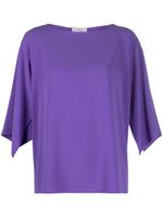 Alberto Biani blouse à col bateau - Violet - thumbnail