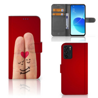 OPPO Reno6 5G Wallet Case met Pasjes Liefde - Origineel Romantisch Cadeau - thumbnail