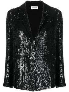 P.A.R.O.S.H. blazer boutonné à sequins - Noir