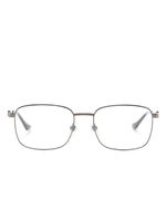 Gucci Eyewear lunettes de vue carrées à logo imprimé - Argent - thumbnail