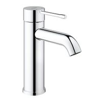 Grohe Essence New S-size wastafelkraan zonder waste Chroom