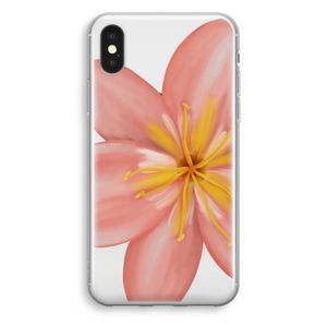 Pink Ellila Flower: iPhone X Transparant Hoesje