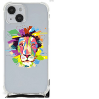 iPhone 14 Plus Stevig Bumper Hoesje Lion Color - thumbnail