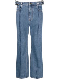 JW Anderson jean slim à détail de chaîne - Bleu