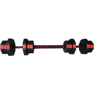 Viking Choice  Dumbbell set 2 x 10 kg met halterfunctie 2in1 – Rood