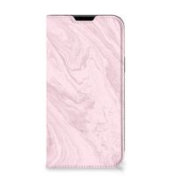 Apple iPhone 14 Plus Standcase Marble Pink - Origineel Cadeau Vriendin - thumbnail