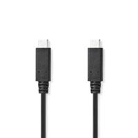 USB-Kabel | USB 3.2 Gen 2x2 | USB-C© Male | USB-C© Male | 240 W | 8K@30Hz | 20 Gbps | Vernikkeld - thumbnail