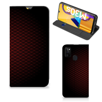 Samsung Galaxy M30s | M21 Hoesje met Magneet Geruit Rood