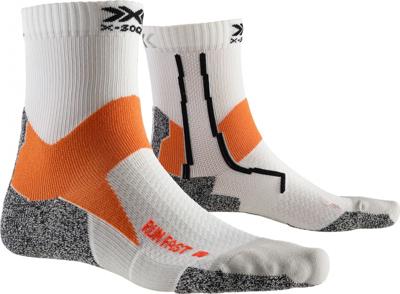 X-Socks hardloopsokken Run Fast PA/PE/PP grijs/oranje X-Socks hardloopsokken Run Fast PA/PE/PP grijs/oranje
