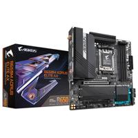 GIGABYTE B650M AORUS Elite AX moederbord RAID, 2.5 Gb-LAN, Wi-Fi 6E, BT 5.3, Sound, Micro-ATX