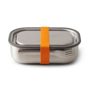 black+blum BAM-SS-L003 lunchtrommel Silicone, Roestvrijstaal Oranje, Roestvrijstaal 1 stuk(s)