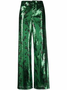 Philosophy Di Lorenzo Serafini pantalon ample à sequins brodés - Vert