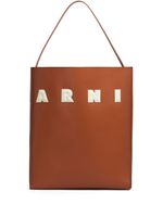 Marni sac cabas Museo en cuir - Marron