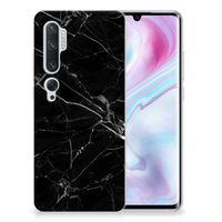 Xiaomi Mi Note 10 Pro TPU Siliconen Hoesje Marmer Zwart - Origineel Cadeau Vader