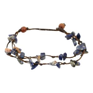 Blauwe Lapis Lazuli Edelsteen Armband van Sawahasa