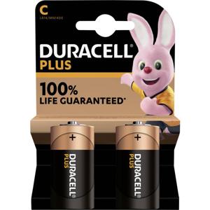 Duracell Plus-C K2 C batterij (baby) Alkaline 1.5 V 9.8 Ah 2 stuk(s)