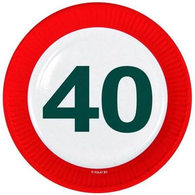 Bordjes 40 jaar verkeersbord