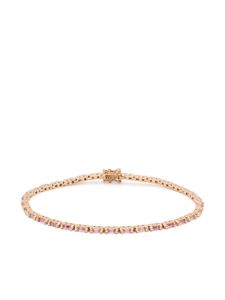 Suzanne Kalan bracelet Linear en or rose 18ct serti de saphirs