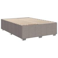 vidaXL Bedframe zonder matras stof taupe 140x200 cm