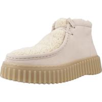 Clarks Dames - Boots Torhill Moss in beige suède, beige, 39.5 EU