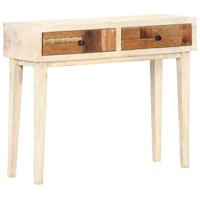 vidaXL Wandtafel 90x30x75 cm massief gerecycled hout