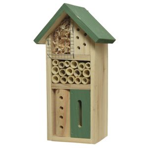 Groen insectenhotel huisje 26 cm