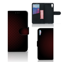 Sony Xperia L3 Telefoon Hoesje Geruit Rood