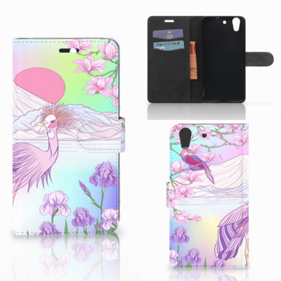 Huawei Y6 II | Honor 5A Telefoonhoesje met Pasjes Bird Huawei Y6 II | Honor 5A Telefoonhoesje met Pasjes Bird