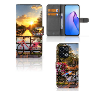 OPPO Reno8 Pro Flip Cover Amsterdamse Grachten