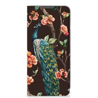 Motorola Moto G22 Hoesje maken Pauw met Bloemen