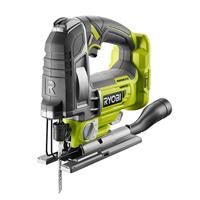 RYOBI ONE+ borstelloze accudecoupeerzaag R18JS7-0, 18 V, heflengte 25 mm, zaagdiepte 135/10/10 mm hout/steen/metaal, 4-traps pendelslag, stationair toerental 800-3.500 min-1, zonder accu en oplader