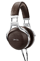 Denon AH-D5200 Bedraad Hoofdtelefoons Hoofdband Bruin, Zilver
