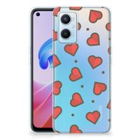 OPPO A96 | OPPO A76 TPU bumper Hearts - thumbnail