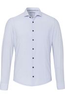 Pure Functional Slim Fit Jersey shirt lichtblauw, Effen