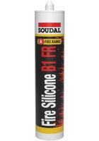 Soudal Fire Silicone B1 FR | Brandwerende siliconenkit | Grijs | 300 ml - 147412