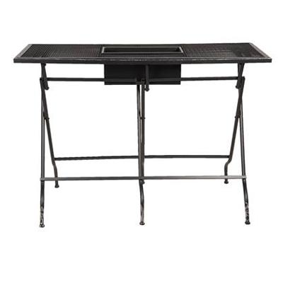 Clayre & Eef Bartafel 142x62x101 cm Zwart Ijzer Rechthoek Barmeubel Clayre & Eef Bartafel 142x62x101 cm Zwart Ijzer Rechthoek Barmeubel