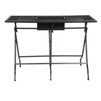 Clayre & Eef Bartafel 142x62x101 cm Zwart Ijzer Rechthoek Barmeubel